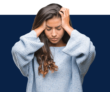 Photo of a Woman with a Headache